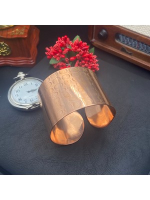 Sümer Kadın Bileklik, El Işçiliği %100 Saf Bakır Bileklik