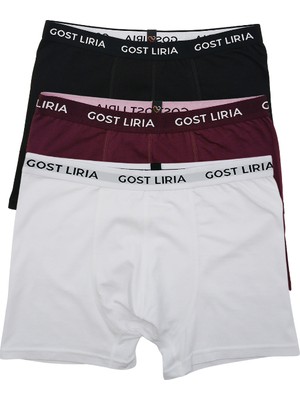GOST LİRİA -Calm Erkek Boxer – 3’lü Paket Çok Renkli