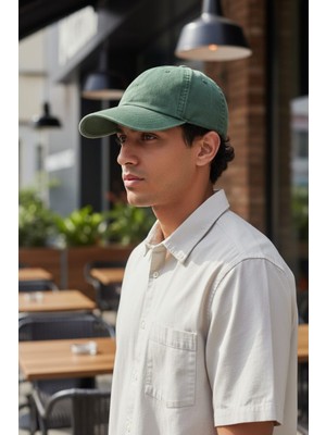 Eleven Markets Ithal Eskitme Model Yıkana Bilir Yeşil Kot Şapka