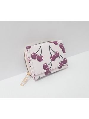 Renkli Çiçekler Çocuk Cüzdan 11X8X4 cm Desenli Çocuk Cüzdanı
