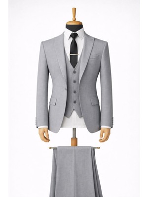 Classics Men Erkek Italyan Kesim Slim Fit Yelekli Takım Elbise - 7500