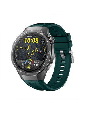 Sneezy Huawei Watch Gt5 Pro 46MM Ile Tam Uyumlu Kordon Metal Tokalı Yumuşak Silikon Kordon Kayış