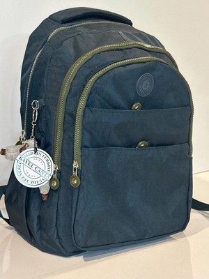 Unisex Krinkıl Kumaş Sırt Çantası Ortaokul Lise  Çantası  Seyahat Çantası Su Geçirmez Spor Çantası