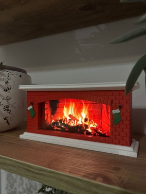 Yılbaşı Şömine ve Telefon Standı, Şık ve Kullanışlı Dekorasyon Aksesuarı