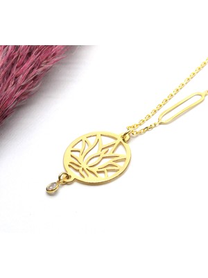 Canka Lotus Gümüş Kolye