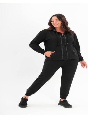 Özlemce Ürünler Su Yolu Taş Detaylı Eşofman Takımı