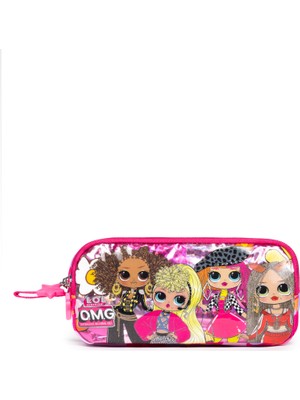 Necati Çanta Lisanslı Lol Omg Kalemlik Pembe Renkli Desenli Model