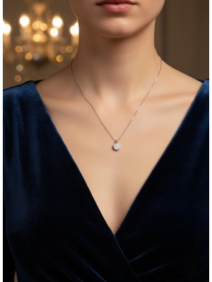 Zarene Silver Mercan Işıltısı Kolye 925 Ayar Gümüş Kolye