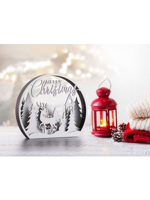 3D Modern Yılbaşı Süsü, Şık ve Renkli Dekoratif Süsler