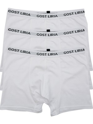 GOST LİRİA -Bare Erkek Boxer – 3’lü Paket Beyaz