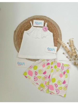 IGGY Baby Sarı-Pembe Limon Şortlu Takım 9-12 Ay