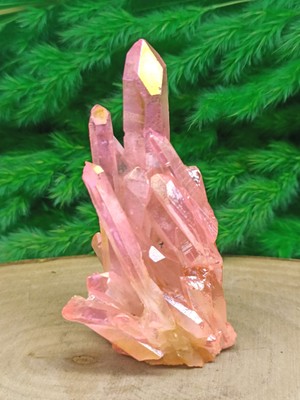 Parlak Pembe Kuvars Taşı 65G Doğal Kristal Takı ve Dekorasyon