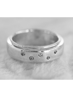 Canka Taşlı 925 Ayar Gümüş Alyans