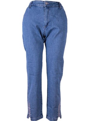 Double 26YD52000004 Mavi Kadın Jean Pantolon 2164