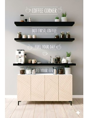 Yumedi Design KA1210BT - Stoyan Konsol, Tv Sehpası, Çok Amaçlı Dolap ve Kahve Köşesi 120CM Beyaz-Traverten