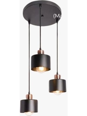 Rsylight Retro Metal Dekoratif 3 Lü Rustik Sarkıt Avize