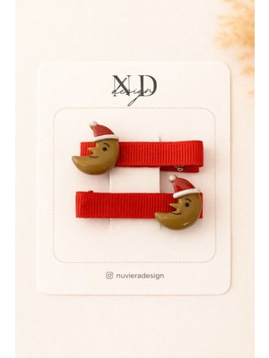 Nuviera Design Yılbaşı Koleksiyonu Klips Tokalar 2’li Set - 6