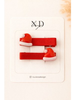 Nuviera Design Yılbaşı Koleksiyonu Klips Tokalar 2’li Set - 5