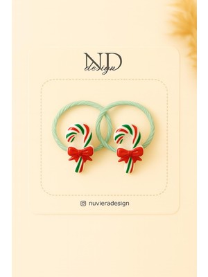 Nuviera Design Yılbaşı Mini Koleksiyonu Lastik Tokalar 2’li Set - 10