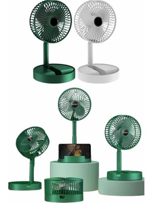 Datatek Katlanabilir Teleskopik Şarjlı Fan Masaüstü Soğutucu Vantilatör