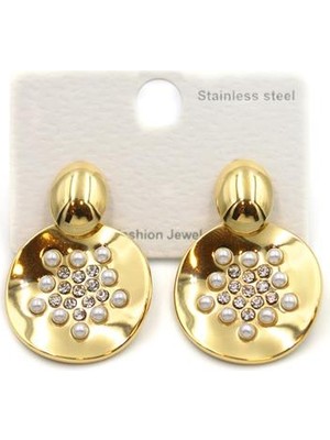 Royaleks Incili Küpe - Altın