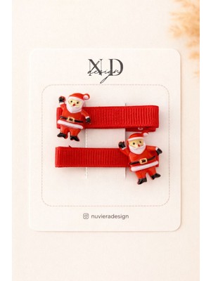 Nuviera Design Yılbaşı Koleksiyonu Klips Tokalar 2’li Set - 3