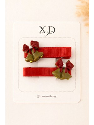 Nuviera Design Yılbaşı Koleksiyonu Klips Tokalar 2’li Set - 7