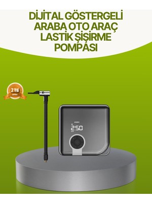 Datatek Dijital Ekranlı Taşınabilir Akıllı Araç Hava Kompresörü