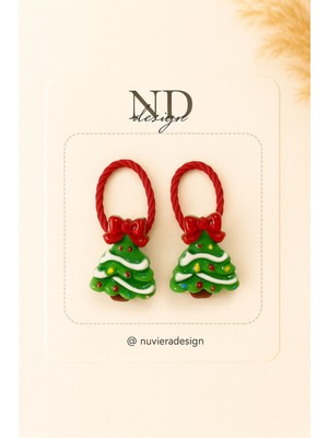 Nuviera Design Yılbaşı Mini Koleksiyonu Lastik Tokalar 2’li Set - 2