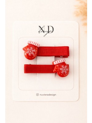 Nuviera Design Yılbaşı Koleksiyonu Klips Tokalar 2’li Set - 2