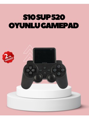 Kaia HDMI Tv Bağlantılı Orijinal S10 Gamepad 520 Oyunlu 2025 Seri Oyun Konsolu