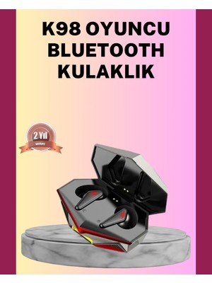 Kaia LED Işıklı Metal Kasa Kablosuz Gaming Kulaklık
