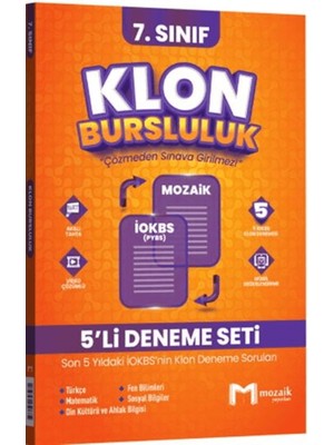 Mozaik Yayınları 7. Sınıf Klon 5li Deneme Seti