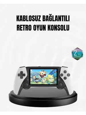 Kaia 4.3 Inç Ekranlı Retro Oyun Konsolu – 64 GB Hafızalı, Şarjlı ve Multimedya Destekli