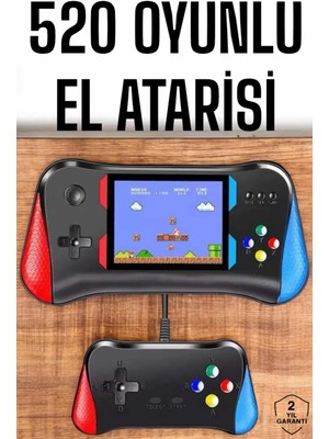 Kaia Gamepad Joystick 500 Oyunlu Retro Oyun Konsolu Tv Bağlantı Özellikli 2 Kişilik Destekli