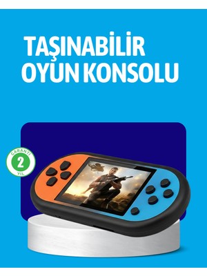 Kaia Retro 520 Oyunlu Taşınabilir Konsol Hd Ekran USB Şarjlı