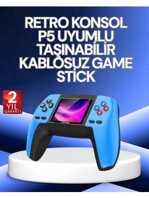 Kaia P5 Retro Gamepad | 520 Klasik Oyunlu Mini Oyun Konsolu