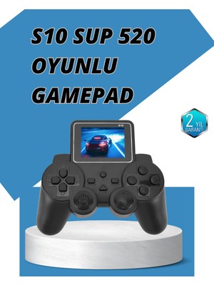 Kaia S10 Gamepad HDMI Tv Bağlantılı 520 Klasik Retro Oyun 2025 Seri Orijinal