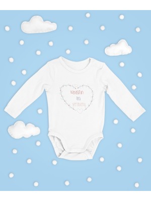 Sevbano Babasının Atlı Versiyonu ! Yazılı Pamuklu Yumuşak Unisex Çıtçıtlı Uzun Kollu Body Zıbın