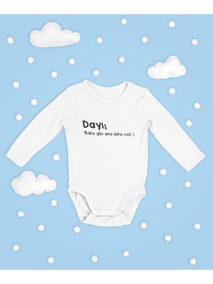 Sevbano Dayı ! Yazılı Pamuklu Yumuşak Unisex Çıtçıtlı Uzun Kollu Body Zıbın