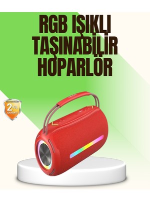 Fantastik Store Rgb LED Işıklı 20W Taşınabilir Bluetooth Hoparlör Ipx6 Suya Dayanıklı