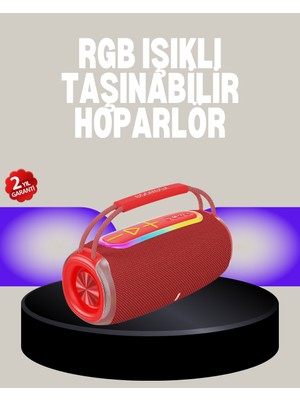 Fantastik Store 20W Kablosuz Bluetooth Hoparlör Rgb Işık Efektli Usb/sd/aux Destekli