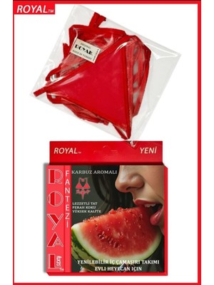 Çamaşır Kenti Fantezi Tüketilebilen Yenilebilir Karpuz Aromalı Iç Çamaşırı Takımı