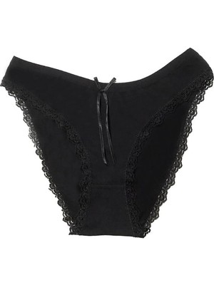 Çamaşır Kenti Şahinler Kadın Paça Dantelli ve Kurdele Süslemeli Bikini B275