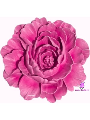19CM Büyük Gül Çiçek Tomurcuk Silikon Kalıp K-1219, Taş Tozu Sabun Alçı Mum Polyester Kalıbı