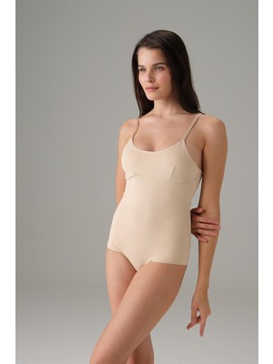 Marsilyan Kadın Ten Dikişsiz Ince Askılı Invizible Body 12123