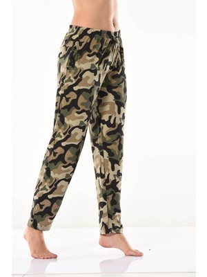 Marsilyan Derya Kurşun Kamuflaj Desenli Eşofman Altı 0573