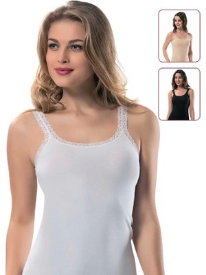 Marsilyan Erdem Bayan Dantel Askılı Kaskorse Atlet 2116