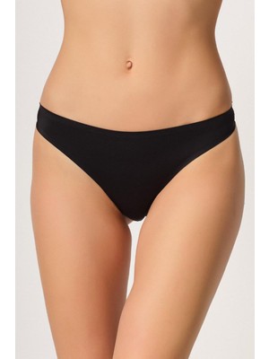 Çamaşır Kenti Siyah Mı Emay 2802 Yapıştırma Lazer Kesim String Külot
