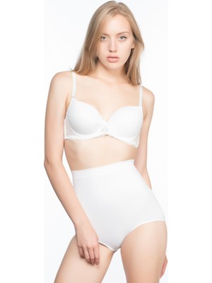 Marsilyan Beyaz Mı Emay 7024 Yüksek Bel Slip Korse